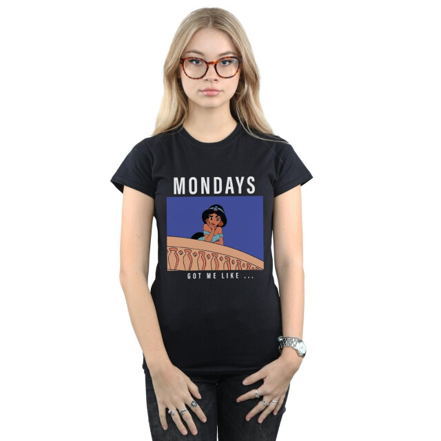 Li-cense Disney princess dames jasmine mondays got me like katoenen t-shirt UTBI37110_black large