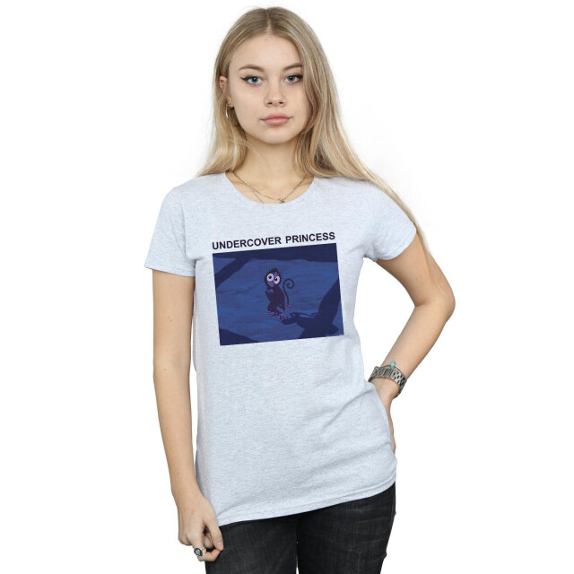 Li-cense Disney dames aladdin undercover prinses katoenen t-shirt UTBI37089_sportsgrey large