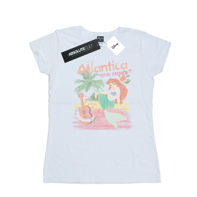 Li-cense Disney dames de kleine zeemeermin groeten van atlantica katoenen t-shirt UTBI37152_white large