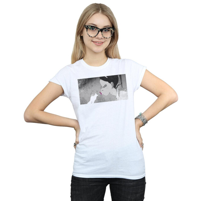 Li-cense Disney dames the princess and the frog kiss katoenen t-shirt UTBI37150_white large