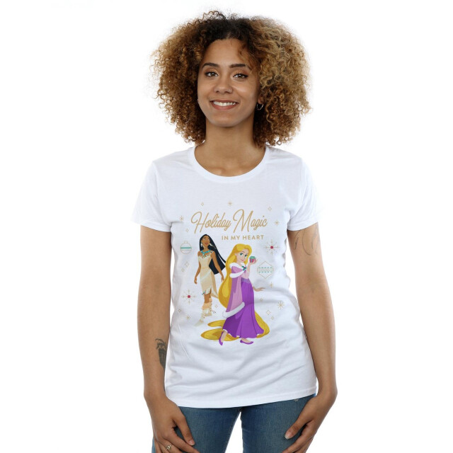 Li-cense Disney dames prinses vakantie magie in mijn hart katoenen t-shirt UTBI37219_white large