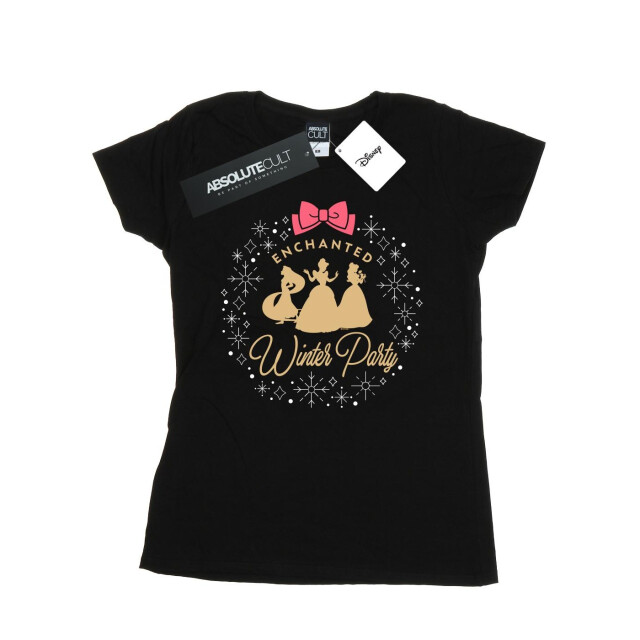 Li-cense Disney dames prinses betoverd winterfeest katoenen t-shirt UTBI37199_black large