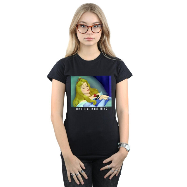 Li-cense Disney princess dames sleeping beauty five more minutes katoenen t-shirt UTBI37068_black large