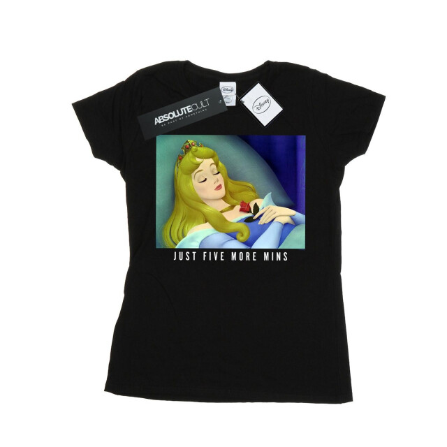 Li-cense Disney princess dames sleeping beauty five more minutes katoenen t-shirt UTBI37068_black large