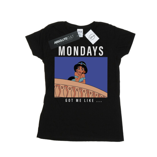 Li-cense Disney princess dames jasmine mondays got me like katoenen t-shirt UTBI37110_black large