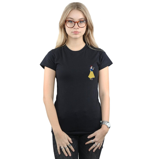 Li-cense Disney princess dames sneeuwwit borst katoenen t-shirt UTBI36977_black large