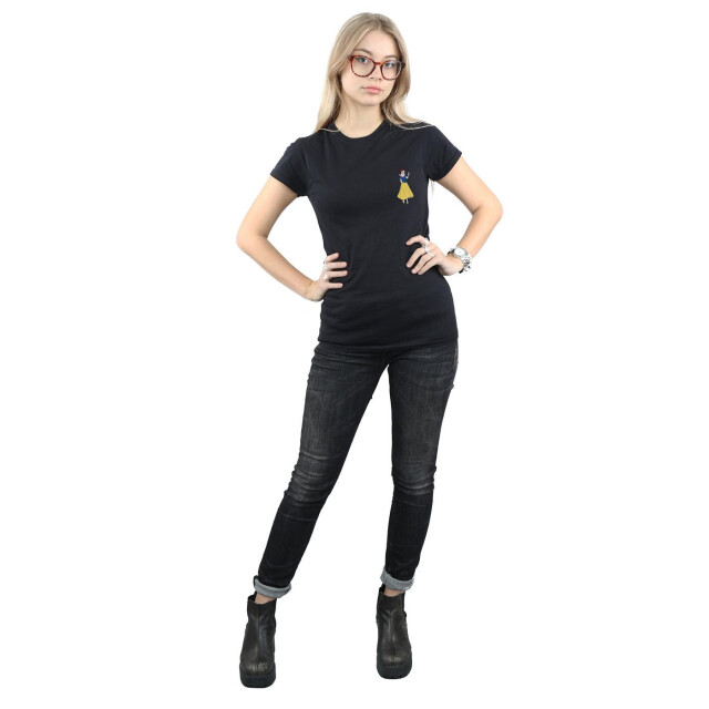 Li-cense Disney princess dames sneeuwwit borst katoenen t-shirt UTBI36977_black large