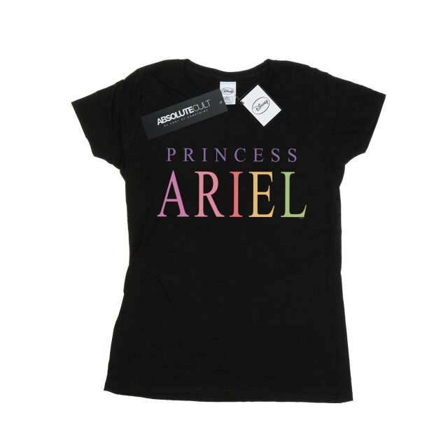 Li-cense Disney dames de kleine zeemeermin ariël grafisch katoenen t-shirt UTBI37003_black large