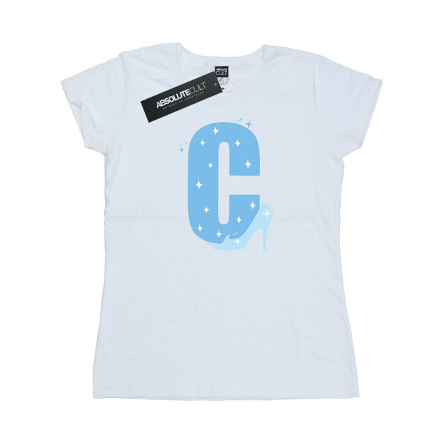 Li-cense Disney dames alfabet c is voor assepoester katoenen t-shirt UTBI36955_white large