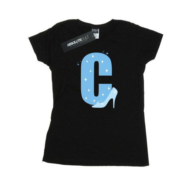 Li-cense Disney dames alfabet c is voor assepoester katoenen t-shirt UTBI36955_black large