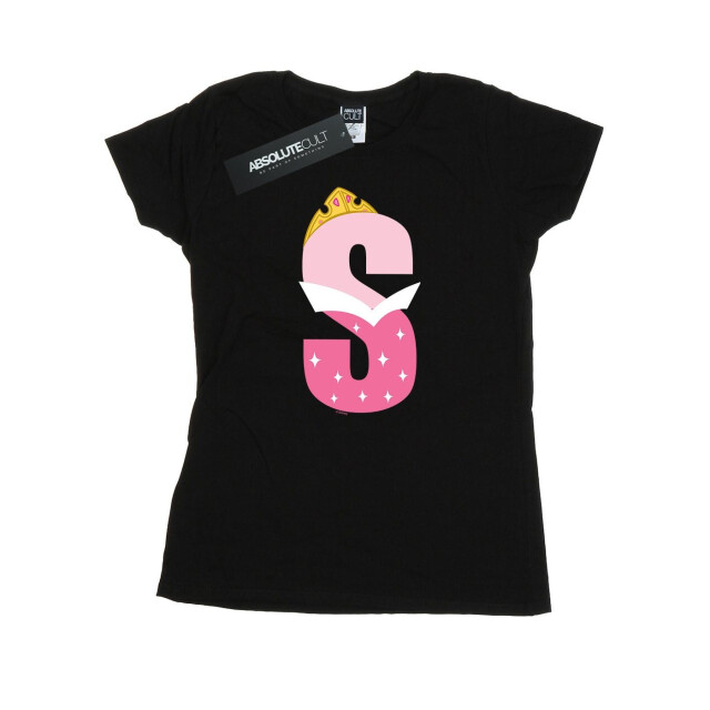 Li-cense Disney dames alfabet s is voor doornroosje katoenen t-shirt UTBI36975_black large