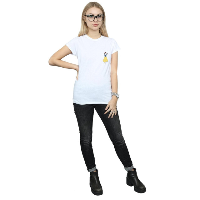 Li-cense Disney princess dames sneeuw borst katoenen t-shirt UTBI36977_white large