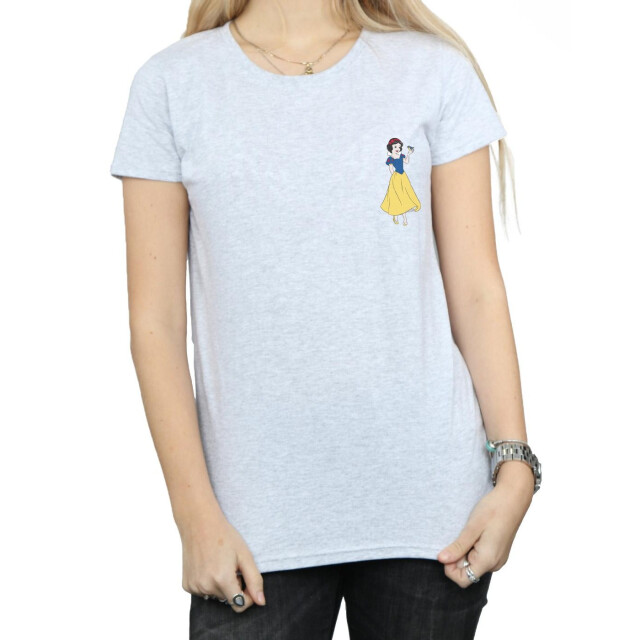 Li-cense Disney princess dames sneeuwwit borst katoenen t-shirt UTBI36977_sportsgrey large