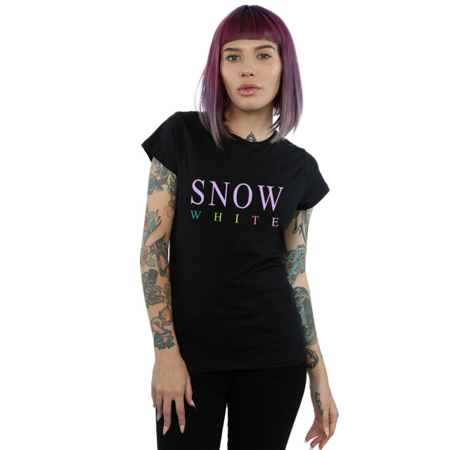 Li-cense Disney princess dames sneeuwwit grafisch katoenen t-shirt UTBI37002_black large