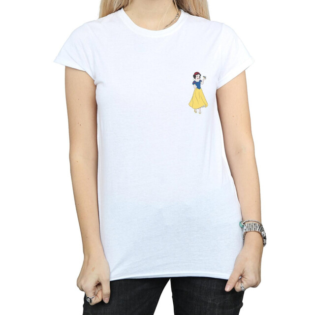 Li-cense Disney princess dames sneeuw borst katoenen t-shirt UTBI36977_white large