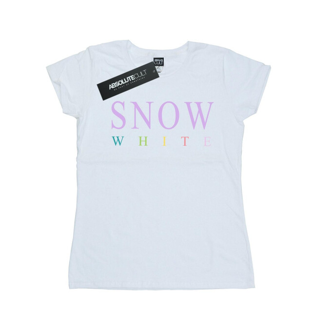 Li-cense Disney princess dames sneeuw grafisch katoenen t-shirt UTBI37002_white large