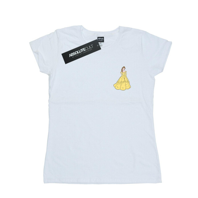 Li-cense Disney princess dames belle borst katoenen t-shirt UTBI37049_white large