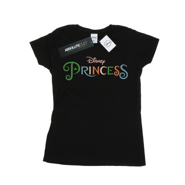 Li-cense Disney princess dames t-shirt katoen met kleurenlogo UTBI37050_black large