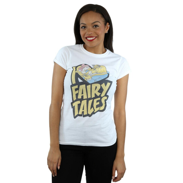Li-cense Disney dames beauty and the beast i love fairy tales katoenen t-shirt UTBI36847_white large