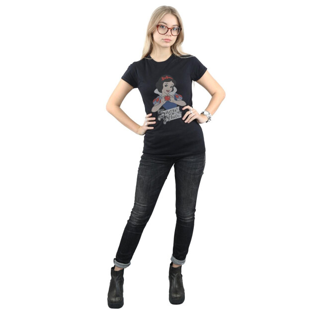 Li-cense Disney princess dames sneeuwwit appel katoenen t-shirt UTBI36905_black large