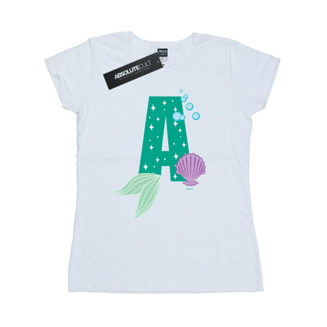 Li-cense Disney dames alfabet a is voor ariel katoenen t-shirt UTBI36932_white large