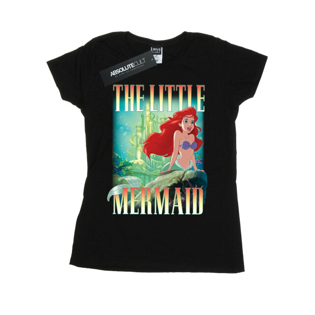 Li-cense Disney dames de kleine zeemeermin ariël montage katoenen t-shirt UTBI36928_black large