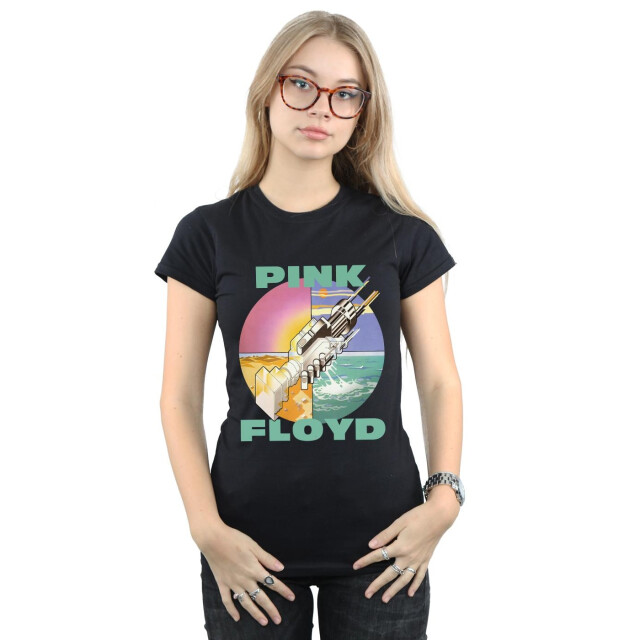 Li-cense Pink floyd dames wish you were here katoenen t-shirt UTBI36664_black large
