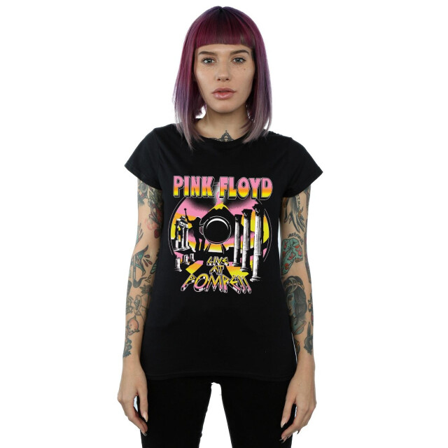 Li-cense Pink floyd dames live at pompeii vulkaan t-shirt katoen UTBI36694_black large