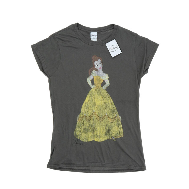 Li-cense Disney princess dames klassiek belle katoenen t-shirt UTBI36767_charcoal large
