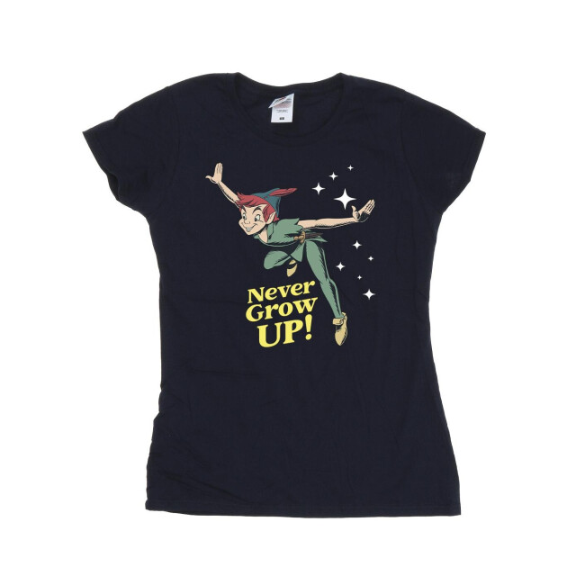 Li-cense Disney dames peter pan wordt nooit volwassen katoenen t-shirt UTBI36604_navyblue large