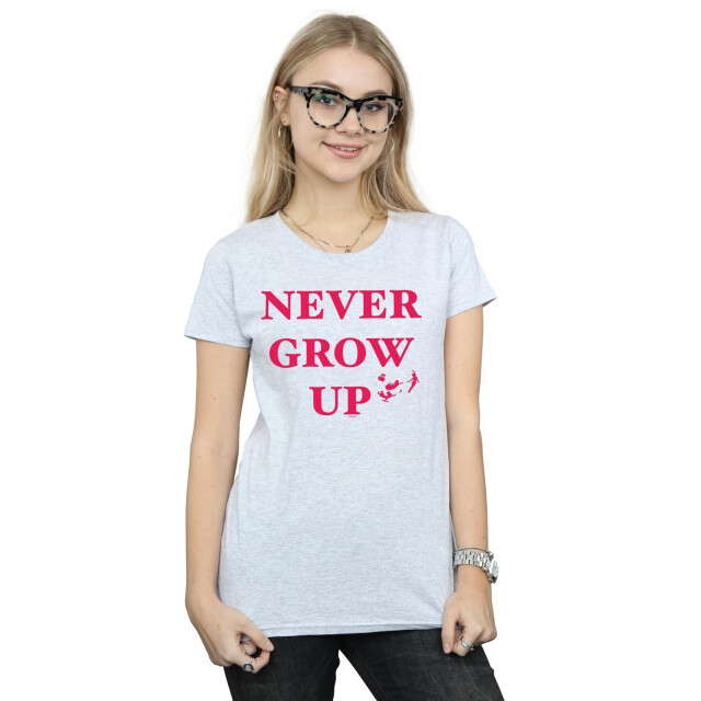 Li-cense Disney dames peter pan wordt nooit volwassen katoenen t-shirt UTBI36581_sportsgrey large