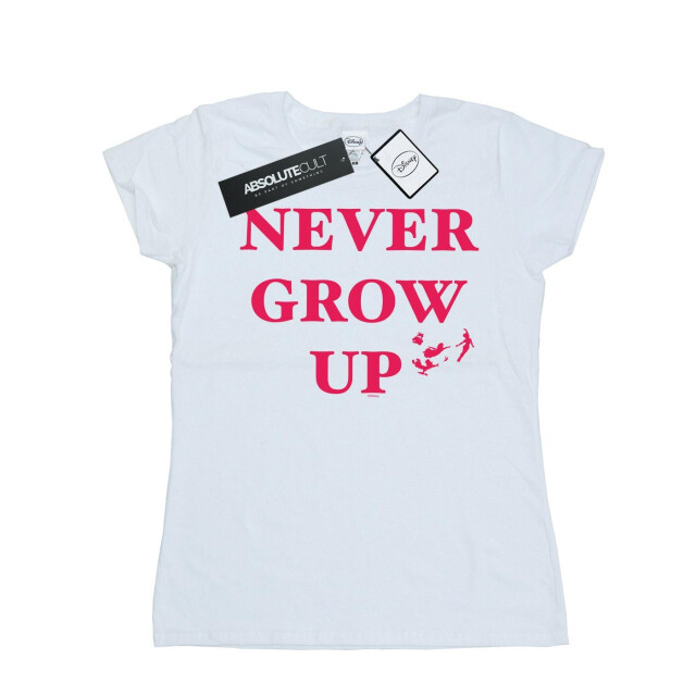 Li-cense Disney dames peter pan wordt nooit volwassen katoenen t-shirt UTBI36581_white large