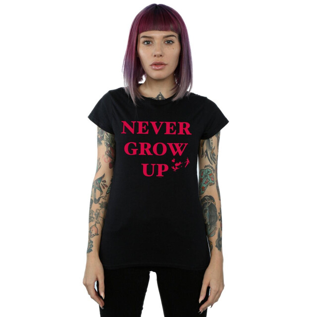 Li-cense Disney dames peter pan wordt nooit volwassen katoenen t-shirt UTBI36581_black large