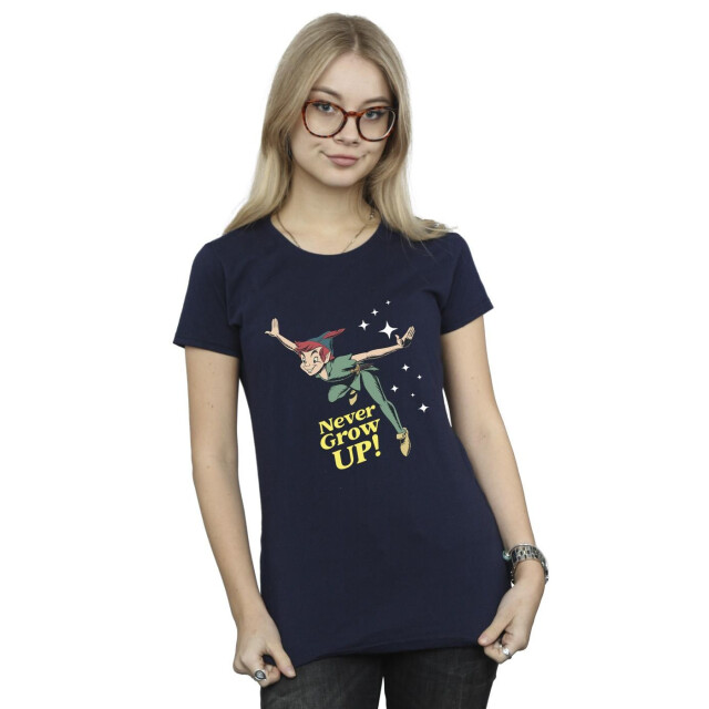 Li-cense Disney dames peter pan wordt nooit volwassen katoenen t-shirt UTBI36604_navyblue large