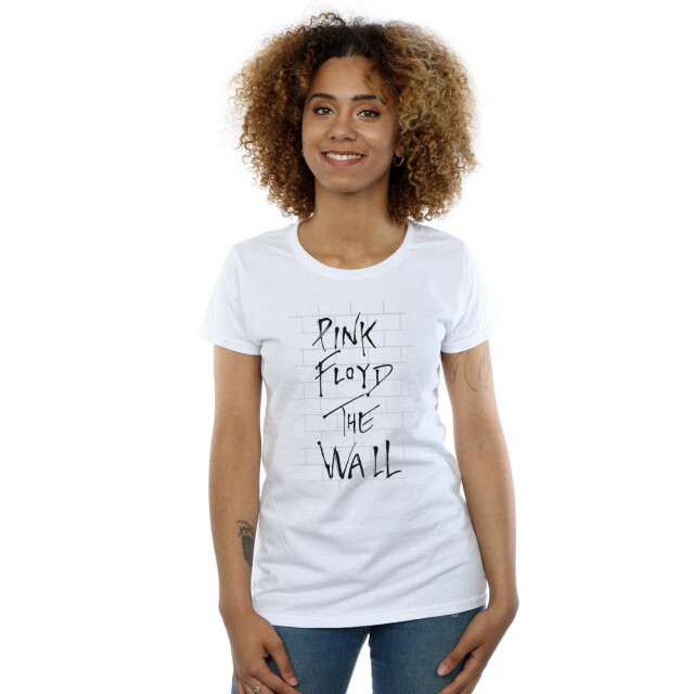 Li-cense Pink floyd dames the wall katoenen t-shirt UTBI36624_white large