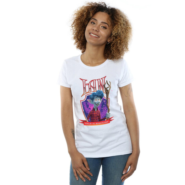 Li-cense Disney dames onward ian heart's fire katoenen t-shirt UTBI36560_white large