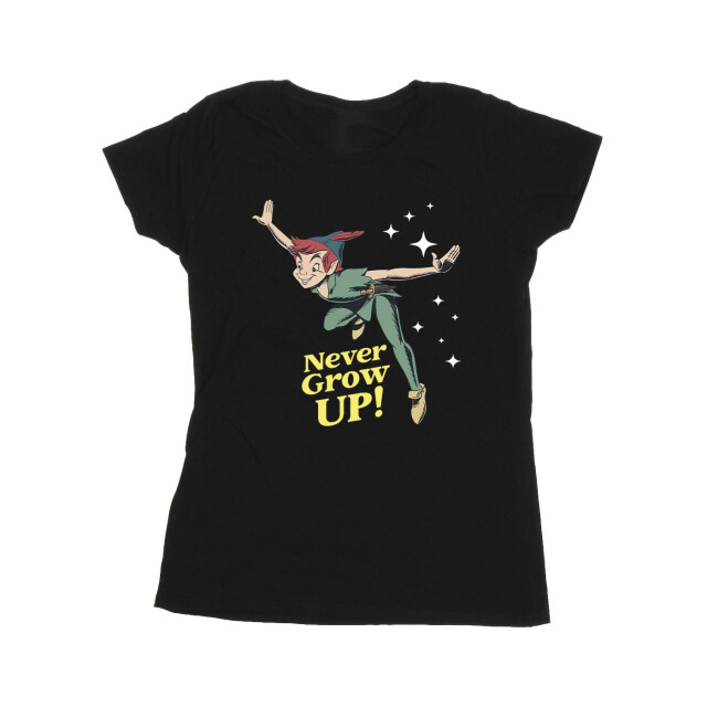 Li-cense Disney dames peter pan wordt nooit volwassen katoenen t-shirt UTBI36604_black large