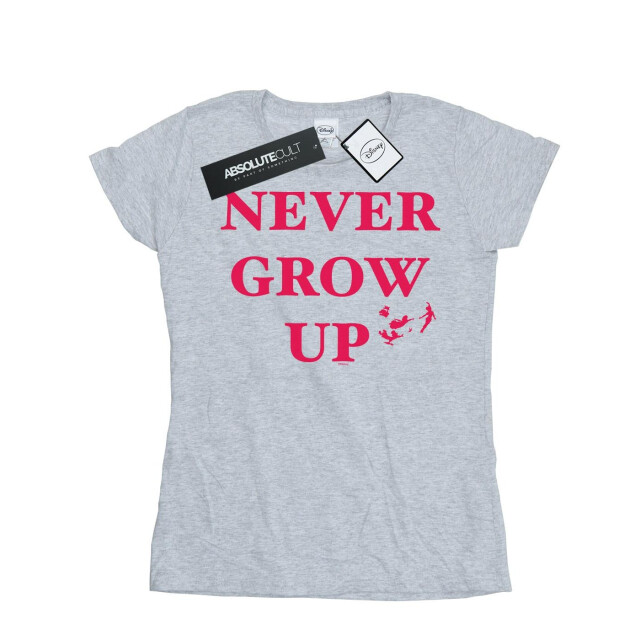 Li-cense Disney dames peter pan wordt nooit volwassen katoenen t-shirt UTBI36581_sportsgrey large