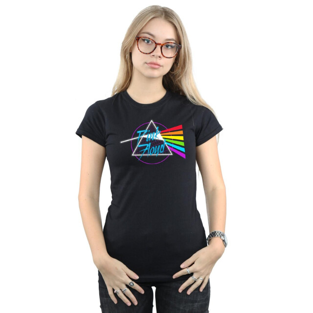 Li-cense Pink floyd dames neon darkside katoenen t-shirt UTBI36626_black large