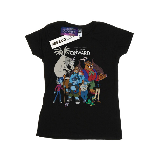 Li-cense Disney dames onward character collage katoenen t-shirt UTBI36496_black large