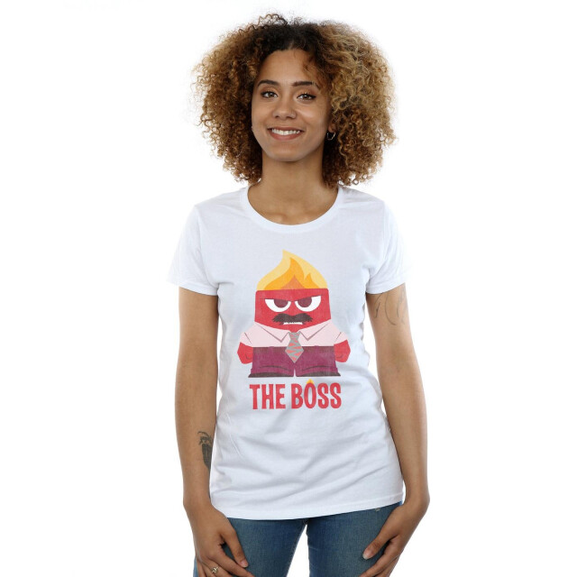 Li-cense Disney dames inside out boosheid de baas katoenen t-shirt UTBI36445_white large