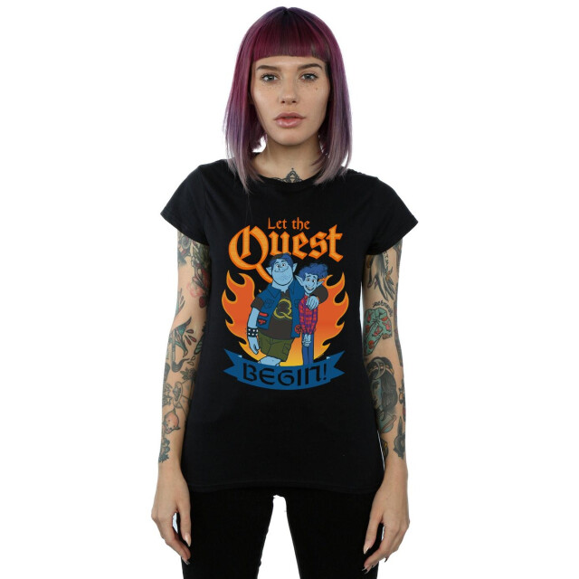 Li-cense Disney dames onward let the quest begin katoenen t-shirt UTBI36494_black large