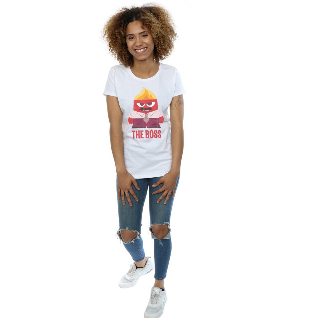 Li-cense Disney dames inside out boosheid de baas katoenen t-shirt UTBI36445_white large