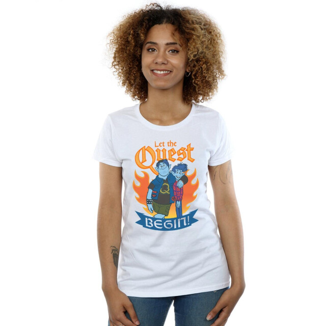Li-cense Disney dames onward let the quest begin katoenen t-shirt UTBI36494_white large