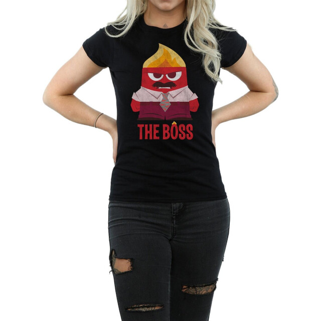 Li-cense Disney dames inside out boosheid de baas katoenen t-shirt UTBI36445_black large