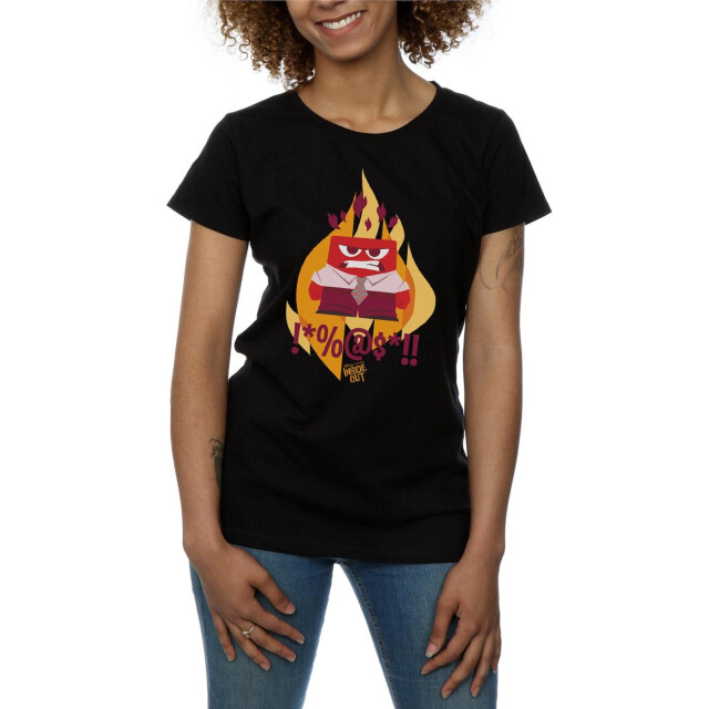 Li-cense Disney dames inside out fired up katoenen t-shirt UTBI36419_black large