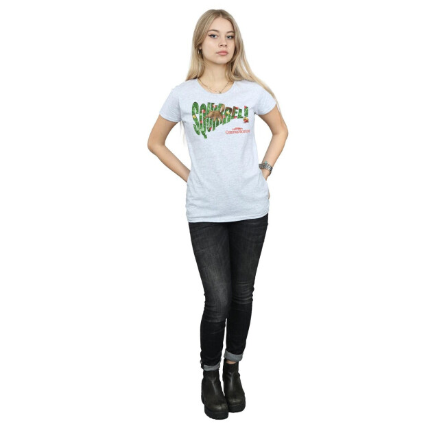 Li-cense National lampoon´s christmas vacation dames eekhoornboom katoenen t-shirt UTBI36330_sportsgrey large