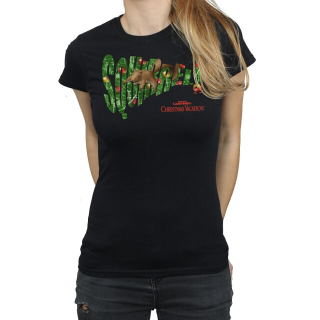 Li-cense National lampoon´s christmas vacation dames eekhoornboom katoenen t-shirt UTBI36330_black large
