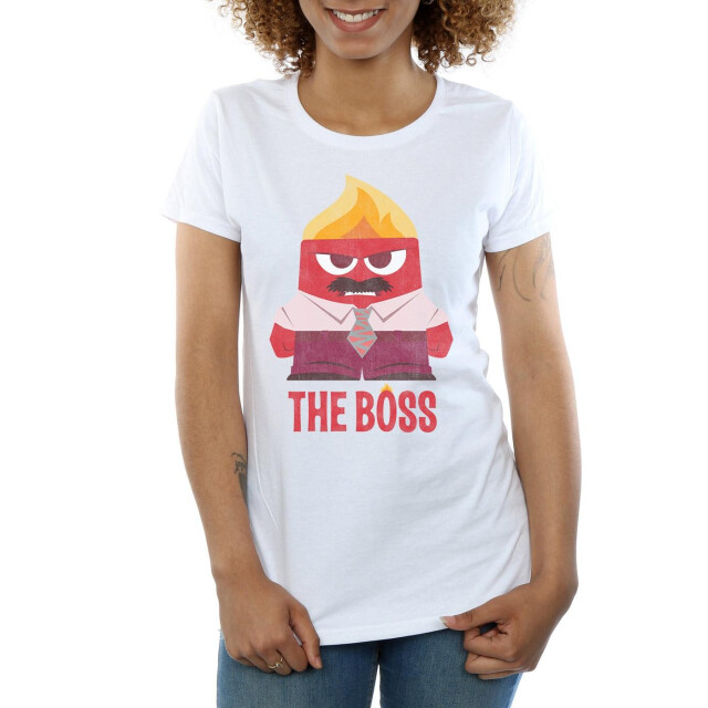 Li-cense Disney dames inside out boosheid de baas katoenen t-shirt UTBI36445_white large
