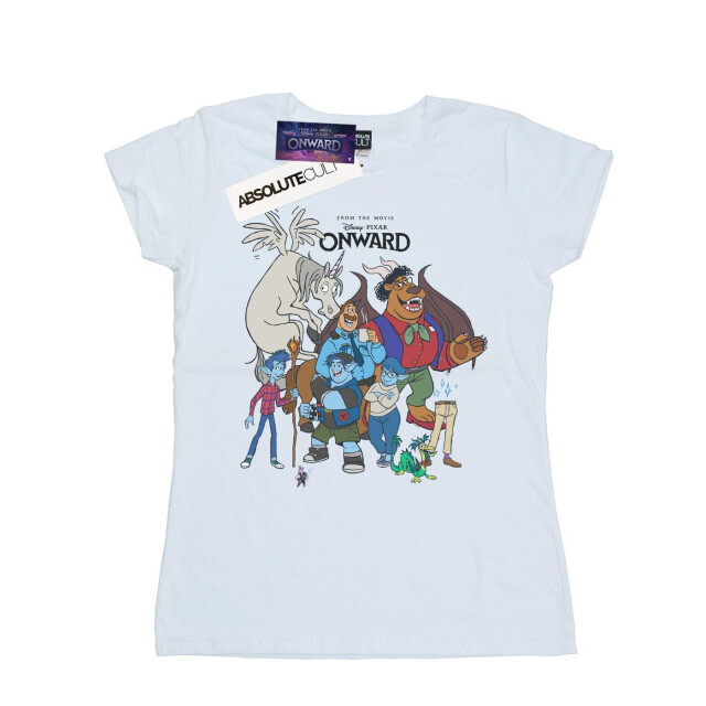 Li-cense Disney dames onward character collage katoenen t-shirt UTBI36496_white large